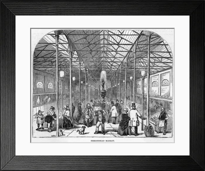 Framed Print : Birkenhead Market