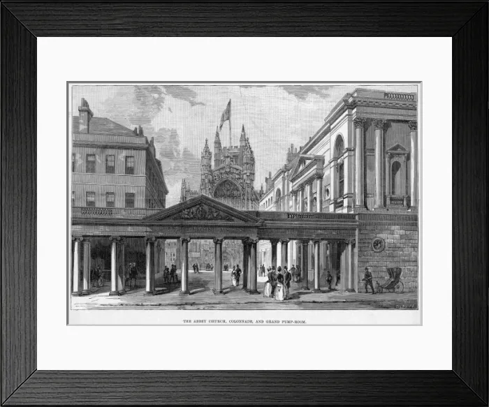 Framed Print : Bath Pump Room Etc
