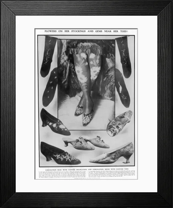 Framed Print : Coronation Shoes & Hose Framed Print : Coronation Shoes & Hose