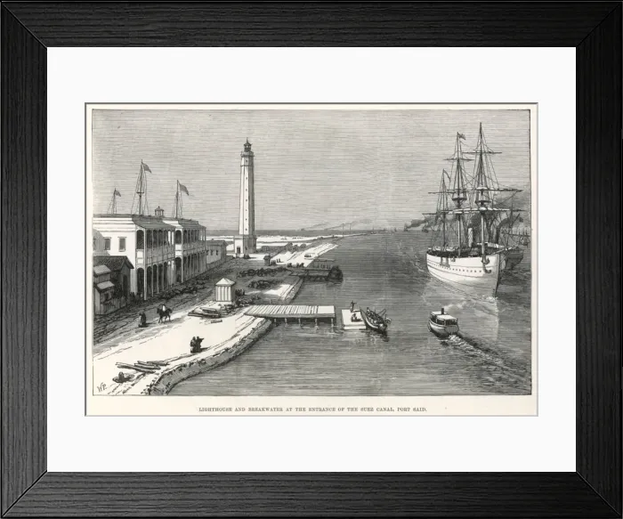 Framed Print : PORT SAID / 1882 Framed Print : PORT SAID / 1882