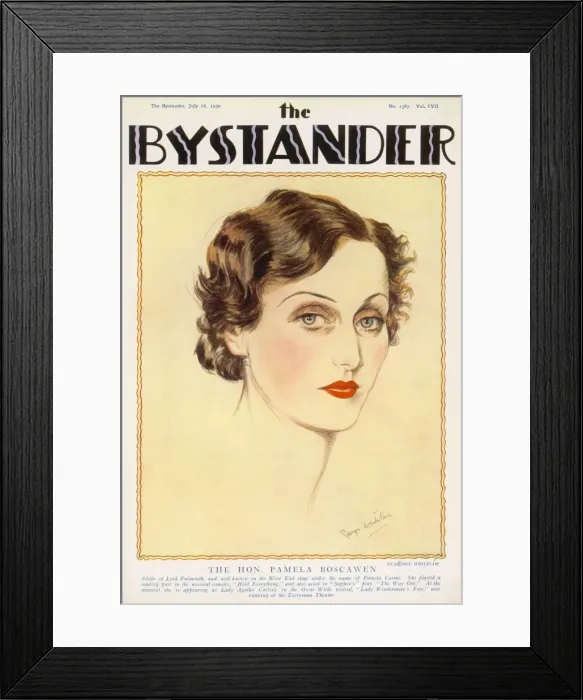 Framed Print : The Hon. Pamela Boscawen Framed Print : The Hon. Pamela Boscawen