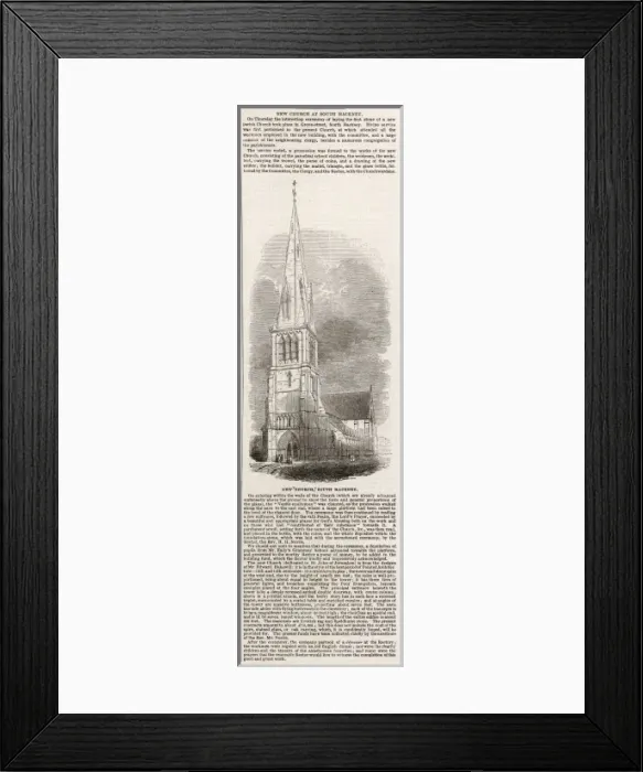 Framed Print : New Church, Hackney Framed Print : New Church, Hackney