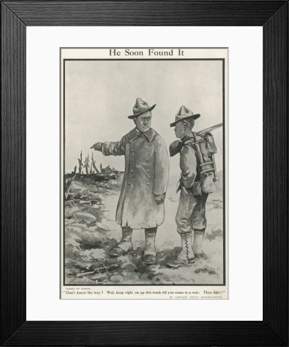 Framed Print : He Soon Found It