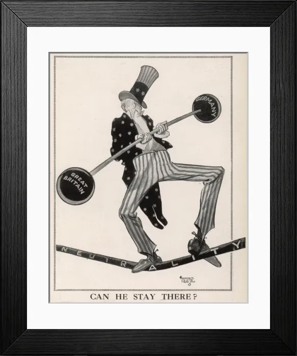 Framed Print : Can He Stay There by Alfred Leete