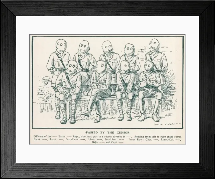 Framed Print : Passed by the Censor Framed Print : Passed by the Censor