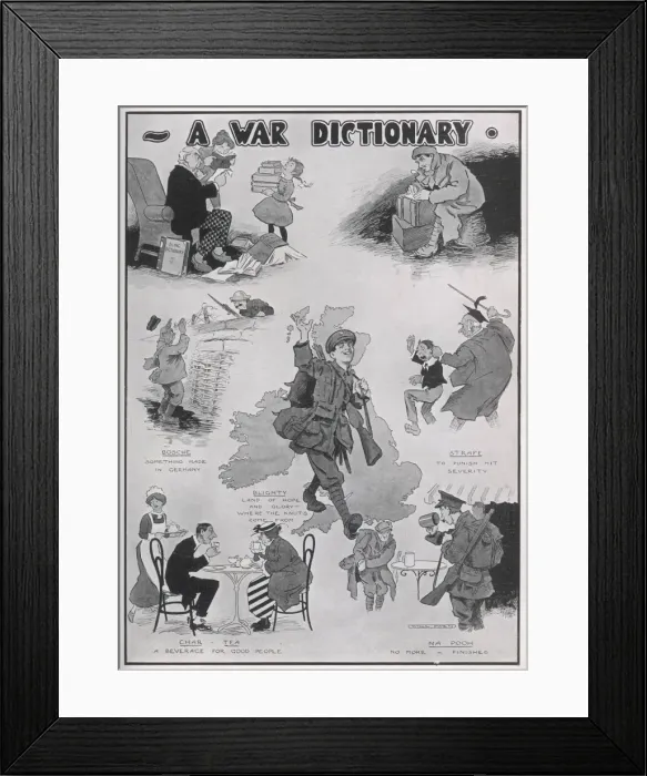 Framed Print : A War Dictionary Framed Print : A War Dictionary
