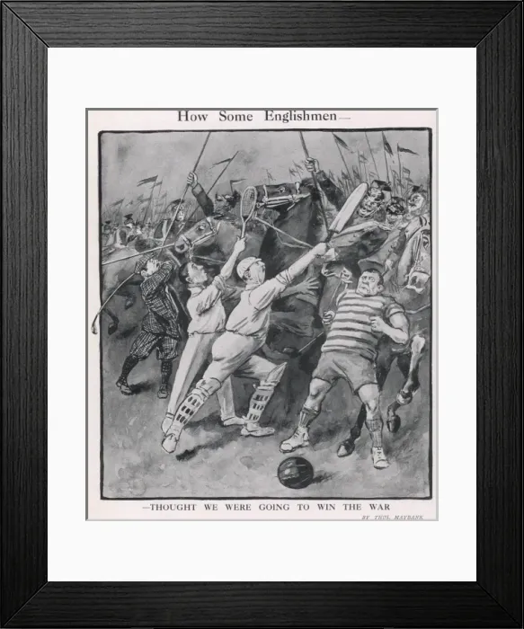 Framed Print : How Some Englishmen thought we were going to win the war Framed Print : How Some Englishmen thought we were going to win the war