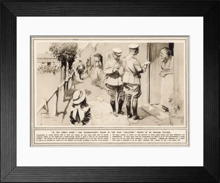 Framed Print : The Householders Share in the War Framed Print : The Householders Share in the War