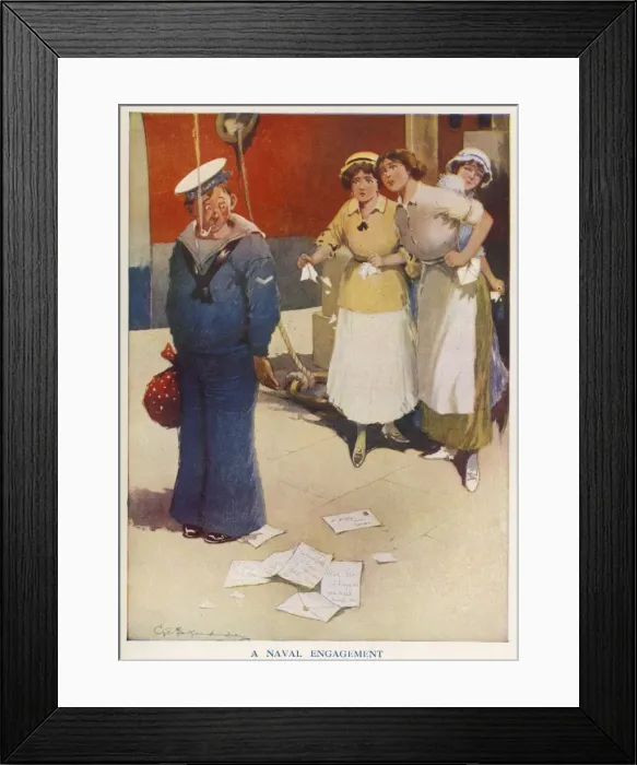 Framed Print : A Naval Engagement Framed Print : A Naval Engagement