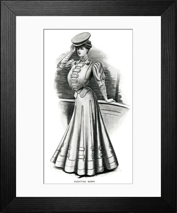 Framed Print : Yachting costume 1906 Framed Print : Yachting costume 1906