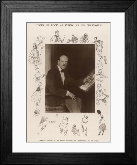 Framed Print : Frank Reynolds at Work Framed Print : Frank Reynolds at Work