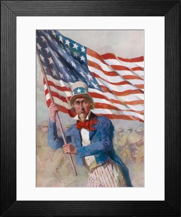 Framed Print : America & World War One Framed Print : America & World War One