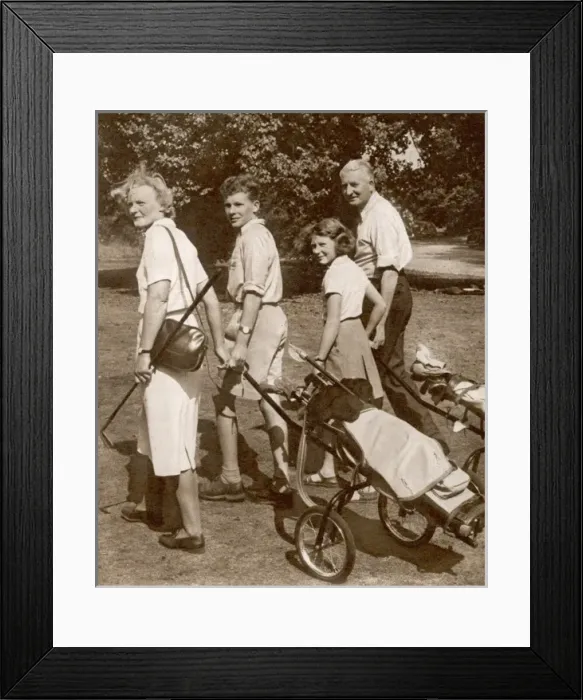 Framed Print : Family Golf at Burhill