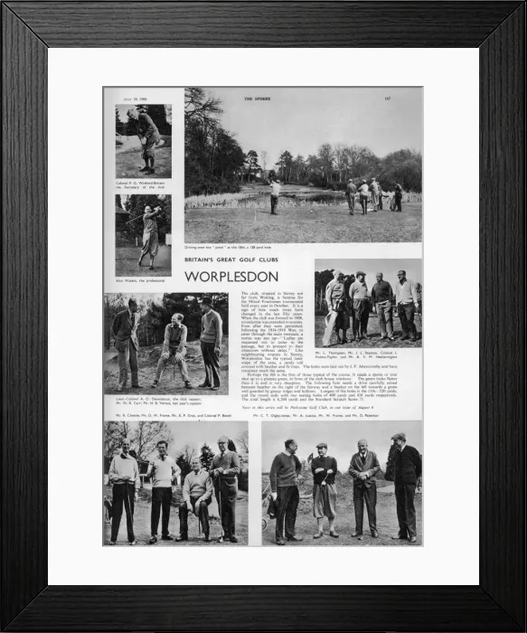 Framed Print : Worplesdon Golf Course