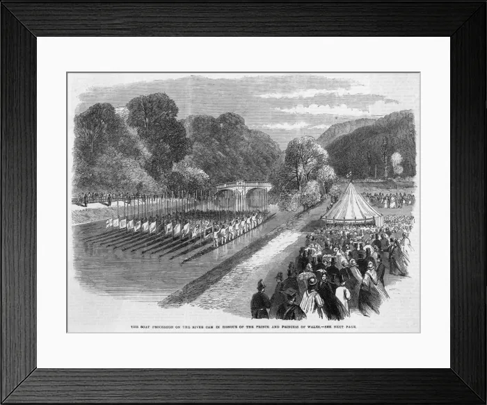 Framed Print : Boats on the Cam