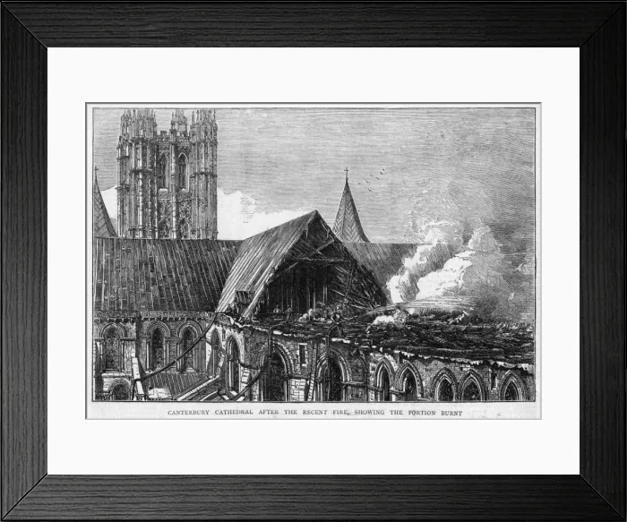Framed Print : Cathedral Fire Framed Print : Cathedral Fire