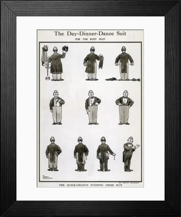 Framed Print : The Day-Dinner-Dance suit Framed Print : The Day-Dinner-Dance suit