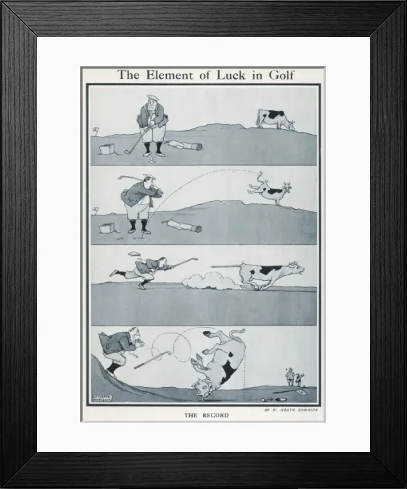 Framed Print : The Element of Luck in Golf Framed Print : The Element of Luck in Golf