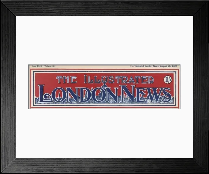 Framed Print : Iln Masthead Framed Print : Iln Masthead