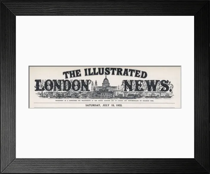 Framed Print : Iln Masthead Framed Print : Iln Masthead