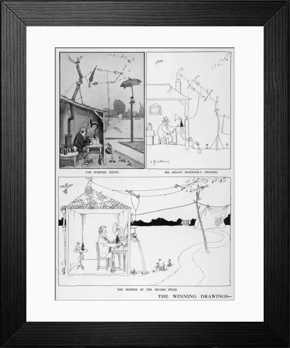 Framed Print : W. Heath Robinson