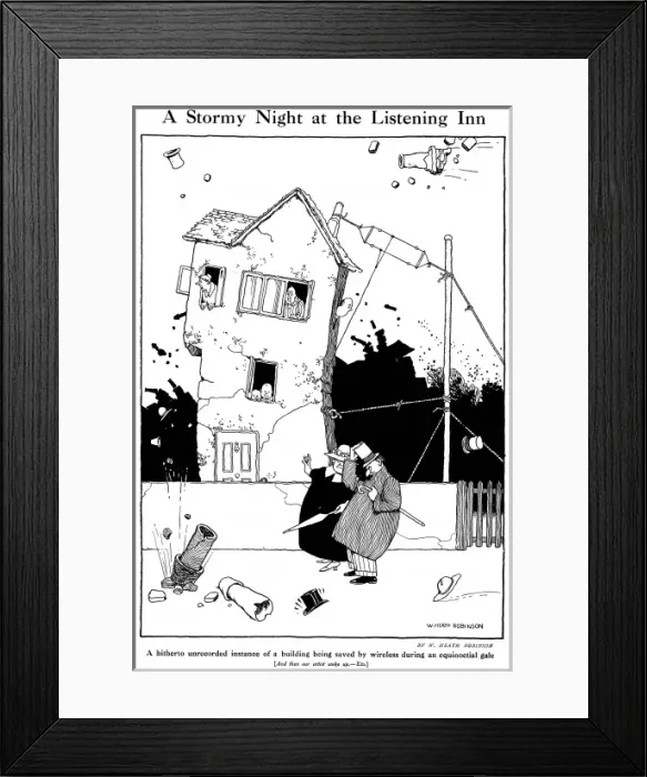 Framed Print : A stormy night at the listening in