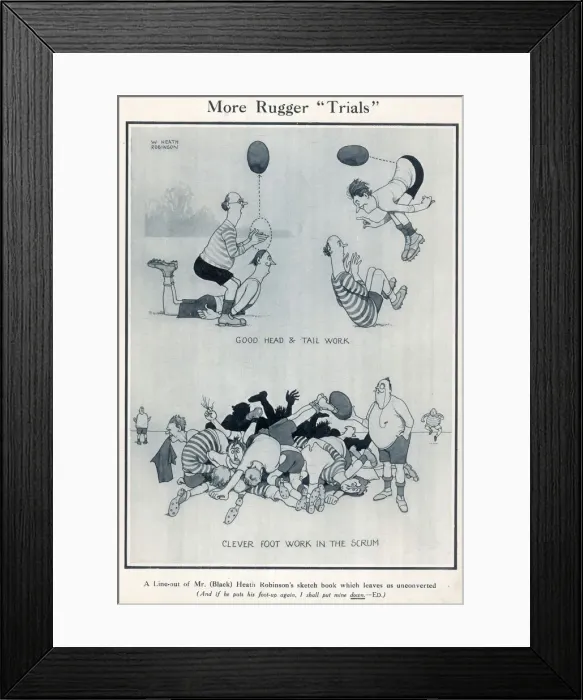 Framed Print : More Rugger Trials Framed Print : More Rugger Trials