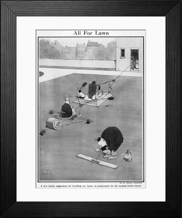 Framed Print : Heath Robinson Cartoon Framed Print : Heath Robinson Cartoon