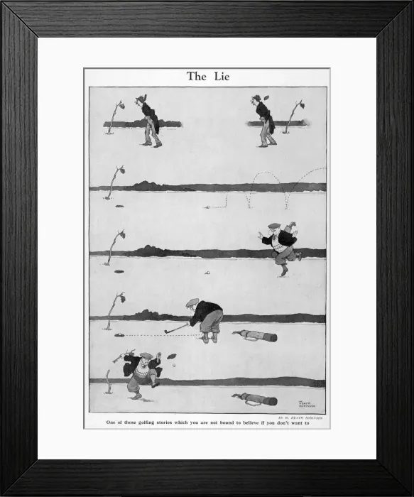 Framed Print : The Lie by William Heath Robinson Framed Print : The Lie by William Heath Robinson