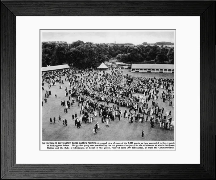 Framed Print : Garden Party at Palace Framed Print : Garden Party at Palace