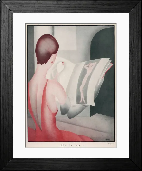 Framed Print : Art is Long by Pica Framed Print : Art is Long by Pica