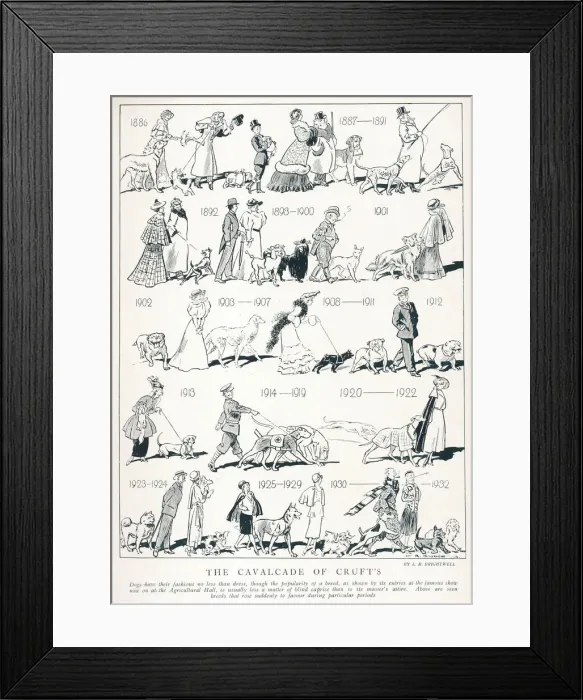 Framed Print : The Cavalcade of Crufts Framed Print : The Cavalcade of Crufts