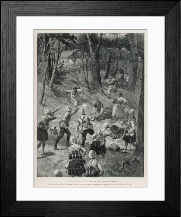 Framed Print : Chitral Combat 1895 Framed Print : Chitral Combat 1895