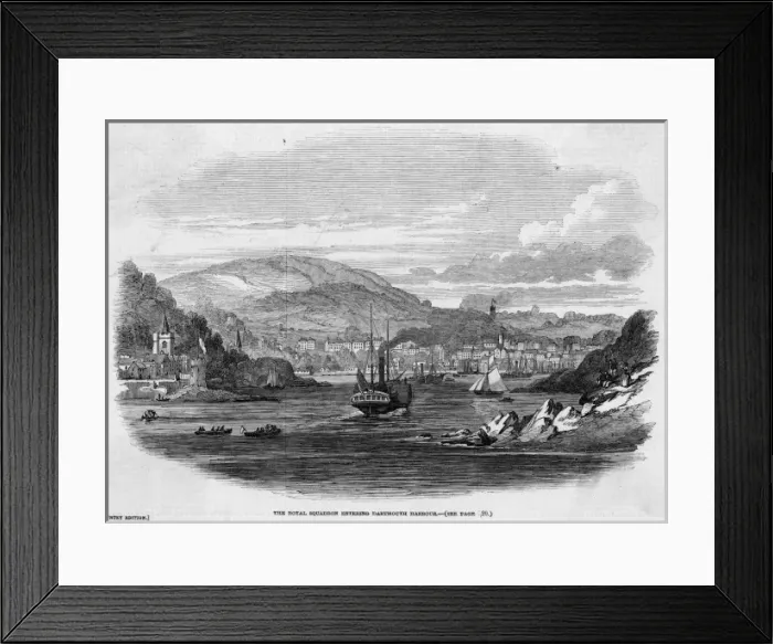 Framed Print : DARTMOUTH. Victoria and Albert pay a visit to Dartmouth, Devon 