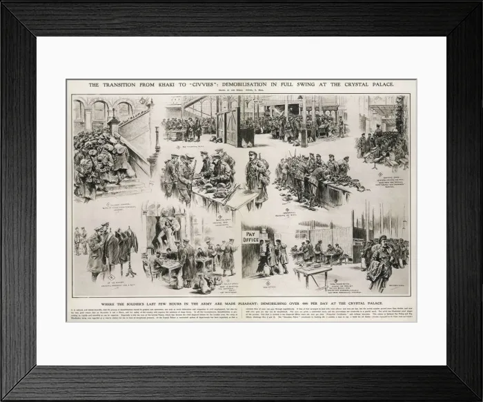 Framed Print : Demobilisation after Wwi Framed Print : Demobilisation after Wwi