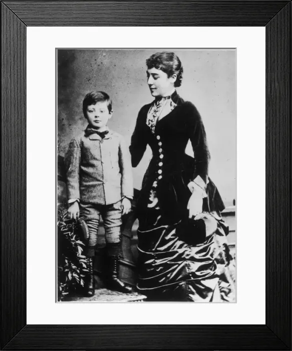 Framed Print : Winston Churchill & Aunt Framed Print : Winston Churchill & Aunt