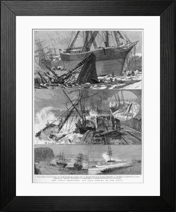 Framed Print : Great Snowstorm 1881 Framed Print : Great Snowstorm 1881
