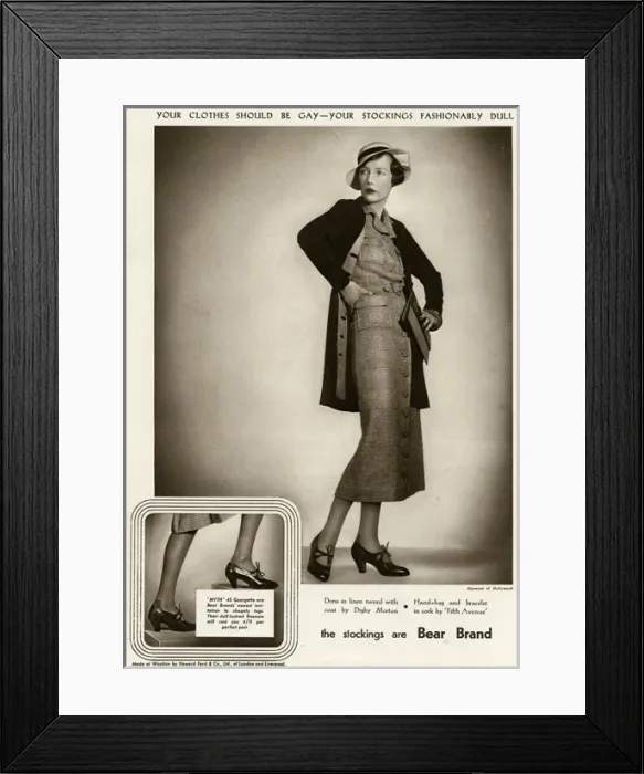 Framed Print : Fashionable woman 1934 Framed Print : Fashionable woman 1934