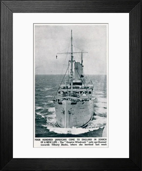 Framed Print : Empire Windrush 1948 Framed Print : Empire Windrush 1948