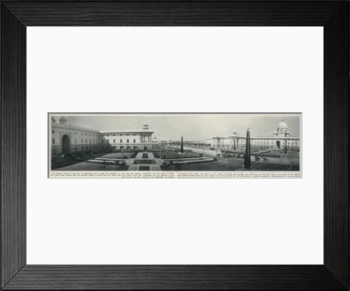 Framed Print : Arrival of Lord Irwin at inauguration of New Delhi