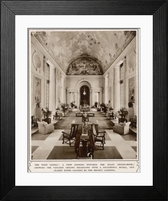 Framed Print : Viceroys House, New Delhi: West Loggia Framed Print : Viceroys House, New Delhi: West Loggia