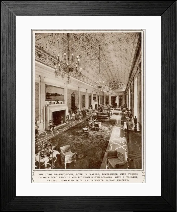 Framed Print : Viceroys House in New Delhi, the Long Drawing-Room Framed Print : Viceroys House in New Delhi, the Long Drawing-Room