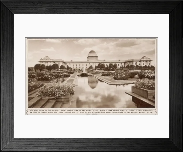 Framed Print : Viceroys House, New Delhi: West Facade Framed Print : Viceroys House, New Delhi: West Facade