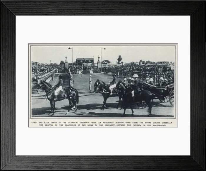 Framed Print : Opening of the new Council House at New Delhi