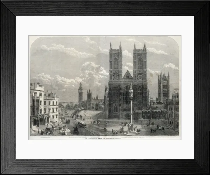 Framed Print : An architectural group in Westminster Framed Print : An architectural group in Westminster