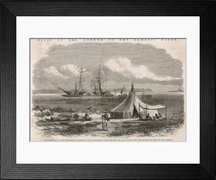 Framed Print : Lady Nyassa sections brought to Africa Framed Print : Lady Nyassa sections brought to Africa