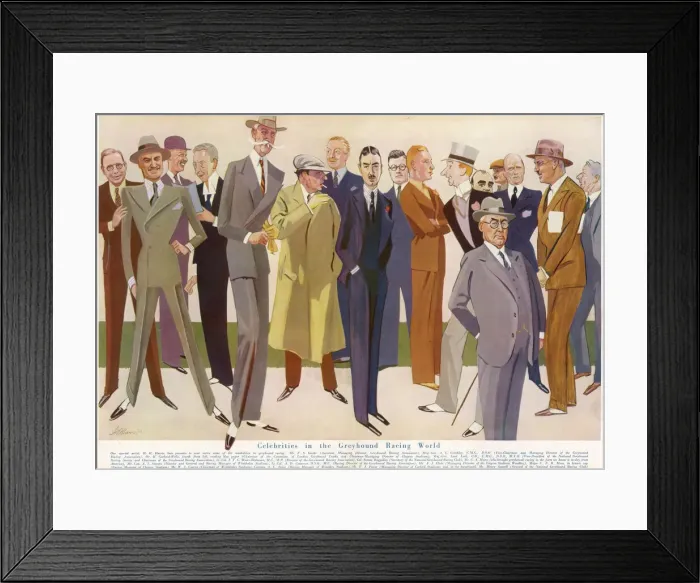 Framed Print : Greyhound Racing