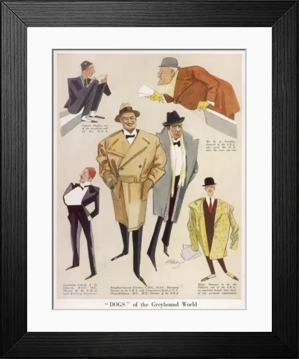 Framed Print : Dogs of the Greyhound World by H. H. Harris Framed Print : Dogs of the Greyhound World by H. H. Harris