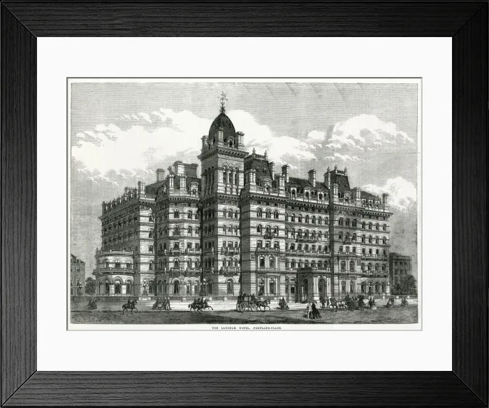 Framed Print : Langham Hotel, London 1865 Framed Print : Langham Hotel, London 1865