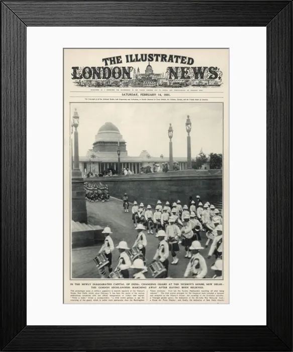 Framed Print : Changing Guard at the Viceroys House Framed Print : Changing Guard at the Viceroys House